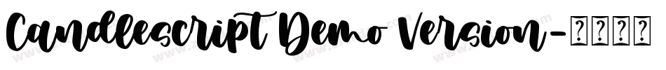 Candlescript Demo Version字体转换